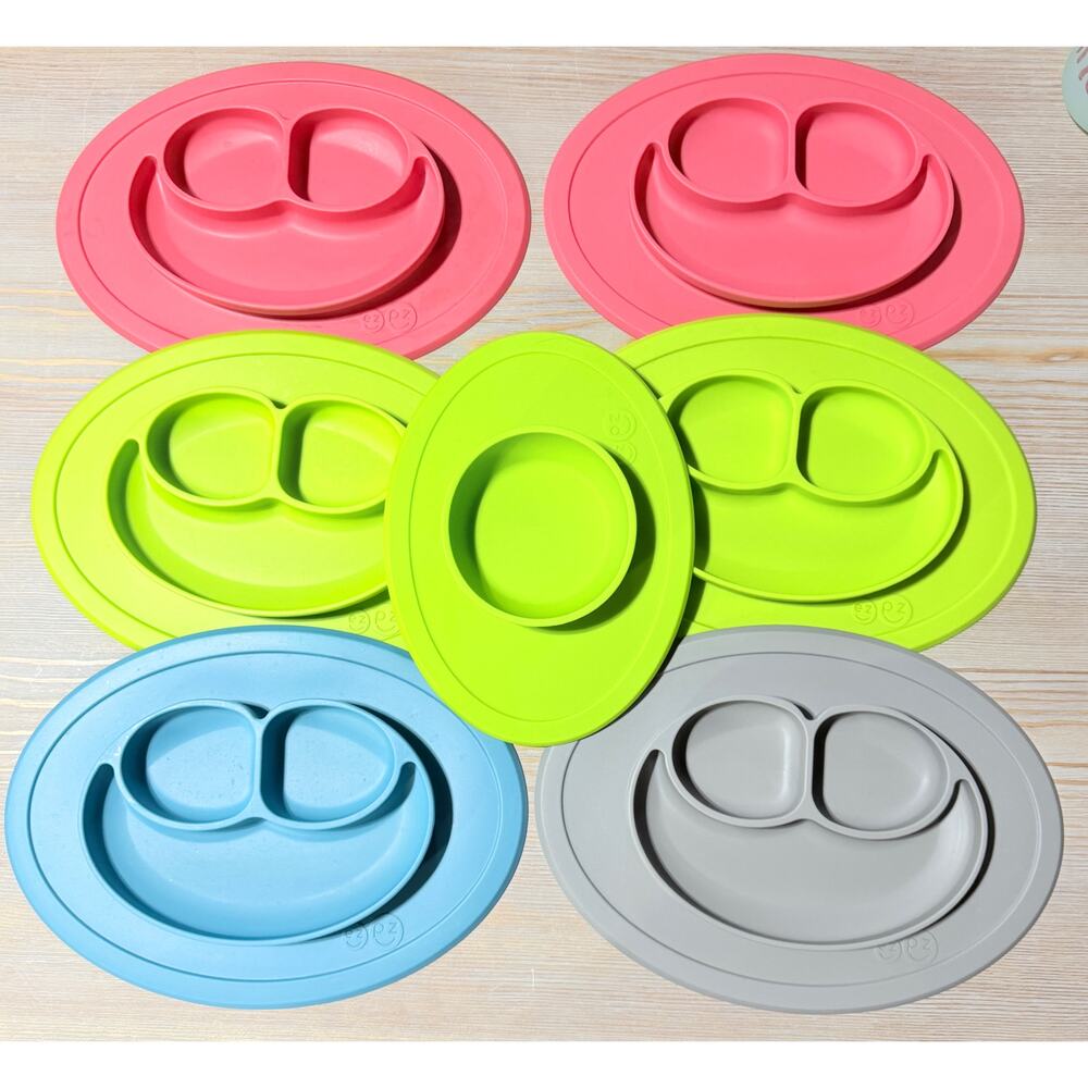 6 EzPz Silicone Mini Mats and 1 Tiny Bowl